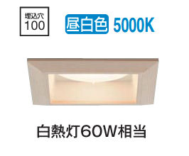 大光電機 ベースダウンライト DDL5620WT 昼白色 工事必要