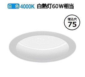 遠藤照明 ダウンライト ERD9493W 工事必要