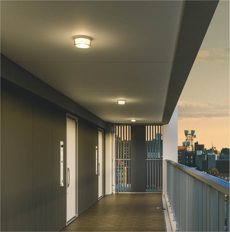 コイズミ照明 薄型軒下シーリング AU54097 浴室灯 工事必要 電球色