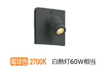 コイズミ照明 アウトドアスポット AU54563 埋込取付型 （埋込ボックス・スイッチカバー別途必要） 工事必要 電球色