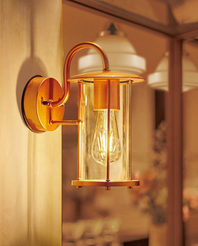 楽天市場】ポーチライト オーデリック 玄関灯 防雨型 ガラス 黒色 銅