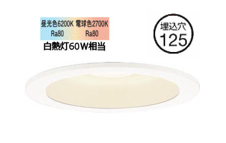 パナソニック 落ち込むともし火 ６０形好いかげんに シンクロ調色 Ｗ  LGD1200LU1 工事止むを得ず