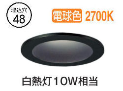 パナソニック ニッチライト SLD1003L (電源ユニット別売) φ48 白熱電球10形相当 電球色 工事必要