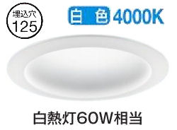 パナソニック ダウンライト XNN0651PBLE9 (NLN22526+NNK06010NLE9) 高演色 拡散 白色 φ125 白熱電球60形相当 工事必要