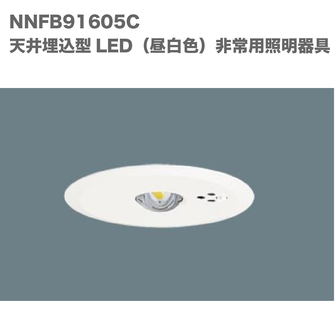 NNFB91605C 天井埋込型 LED（昼白色） 非常用照明器具 30分間タイプ