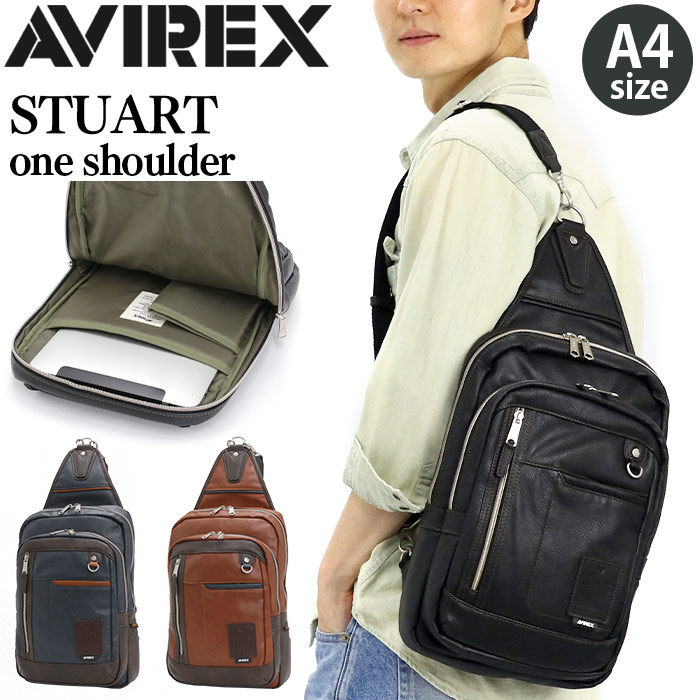 楽天市場】アビレックス ボディバッグ AVIREX 3WAY ワンショルダー