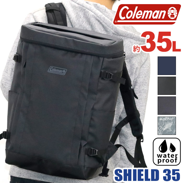  Coleman コールマン 正規品 SHIELD35 シールド35 リュック リュックサック バックパック デイパック メンズ レディース 男女兼用 通学 通勤 ブラック ネイビー 35L 大容量 防災 B4 A4