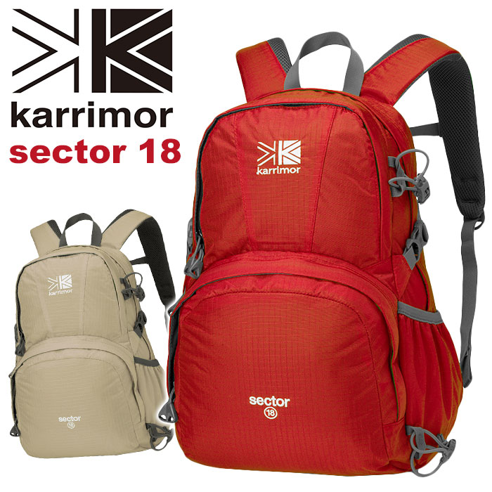 交換無料 楽天市場 リュック Karrimor カリマー Sector 18 正規品 リュックサック デイパック バックパック ザック 18l メンズ レディース 男女兼用 バッグ ユニセックス かばん ジュニア ハーネス 軽量 旅行 登山 ハイキング 山ガール ウエストベルト 機能的 通学