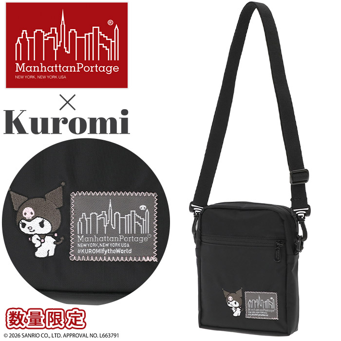 【7/25限定★2人に1人最大全額Pバック!】 【P10倍】 ManhattanPortage マンハッタンポーテージ ショルダーバッグ 限定モデル 正規品 クロミ ミニショルダー ショルダー バッグ カバン 斜め掛け 肩掛け メンズ レディース 男女兼用 サブバッグ ブラック 黒 シンプル|バッグ リュック 財布のベレッツァ