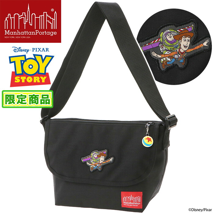 【P10倍】 ManhattanPortage マンハッタンポーテージ ショルダーバッグ メッセンジャー トイストーリー Nylon Messenger Bag (SM) FZP MGNT / TOY STORY WOODY BUZZ LIGHTYEAR 限定 ショルダー 肩掛け ななめ掛け ウッディ バズ キッズ メンズ レディース MP1605JRMGNTTOYWBZ|バッグ リュック 財布のベレッツァ
