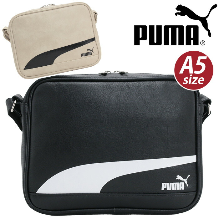 ショルダーバッグ PUMA プーマ スクエア 合皮ショルダー バッグ 肩掛け ななめ掛け 斜め掛け かばん レディース メンズ 男女兼用 通学 通勤 おしゃれ 人気 シンプル カジュアル スポーティ ロゴ A5 4L 軽い ブランド J20323 4,296円