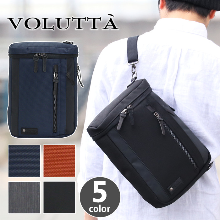 ▽完売 VOLUTTA ヴォルッタ スペランツァ ボディバッグ ワンショルダーバッグ ボディーバッグ ショルダーバッグ 斜めがけバッグ 斜め掛けバッグ メンズ 2way ブラック VOL292