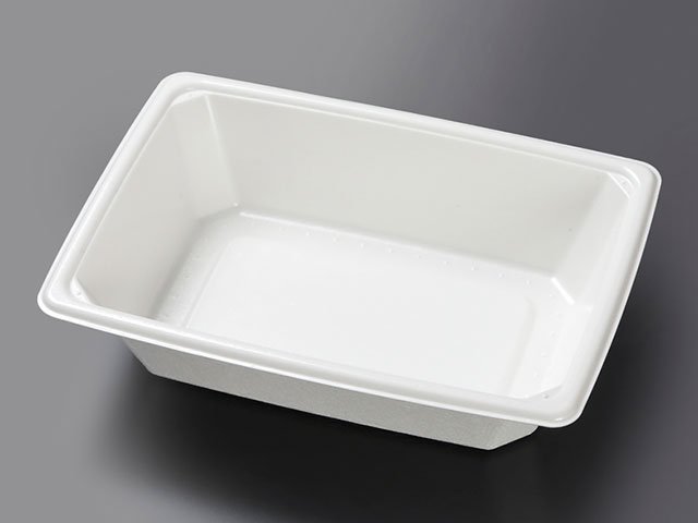 【400点入/ケース】 使い捨て容器 KMPランチ-10 本体 ホワイト【weeco】 ケーピープラテック テイクアウト エコ容器 レンジ可 紙容器 耐油 耐水 00120662