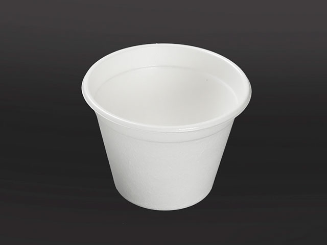 【900枚入/ケース】 使い捨て容器 KMP丸カップ95-270 本体 ホワイト ケーピープラテック 弁当容器 テイクアウト レンジ可 紙容器 耐油 耐水 00120747｜プロステアウトレット