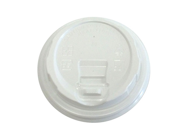 【1000枚入/ケース】 蓋 紙カップ用蓋 リッドタイプ穴 80φ 白【weeco】 ケーピープラテック 使い捨て テイクアウト ドリンク 00310835 プロステ