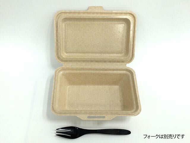 【600枚入/ケース】 弁当容器 ランチボックス KM-51 ナチュラル ケーピープラテック 紙製 使い捨て容器 耐油 防水 レンジ可 テイクアウト 00310842｜プロステアウトレット