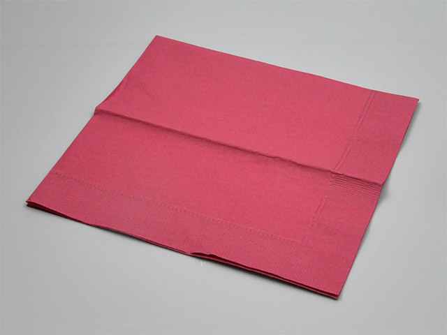 【2000枚入/ケース】 ナフキン 8折2P LUC-28 ワインレッド 450×450mm 紙ナフキン 00336934 プロステ