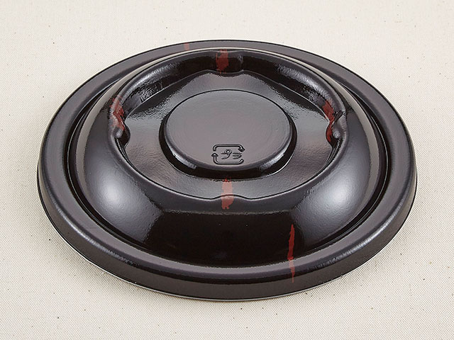 【600枚入/ケース】丼容器 テイクアウト D-3 うるし ND共蓋 食品容器蓋 丼ぶり容器蓋 使い捨て 489842｜プロステアウトレット