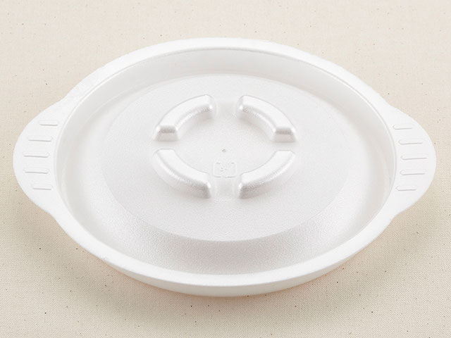 【400枚/ケース】KD-190(蓋)白 テイクアウト 食品容器蓋 丼ぶり容器蓋 汁物容器蓋 523694
