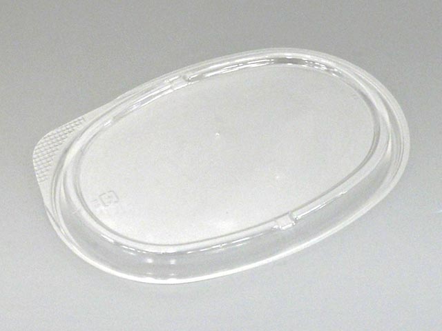 【1200枚入/ケース】 テイクアウト 弁当容器 蓋 OG二段容器フタ(穴あき) ケーピープラテック 使い捨て容器 590760