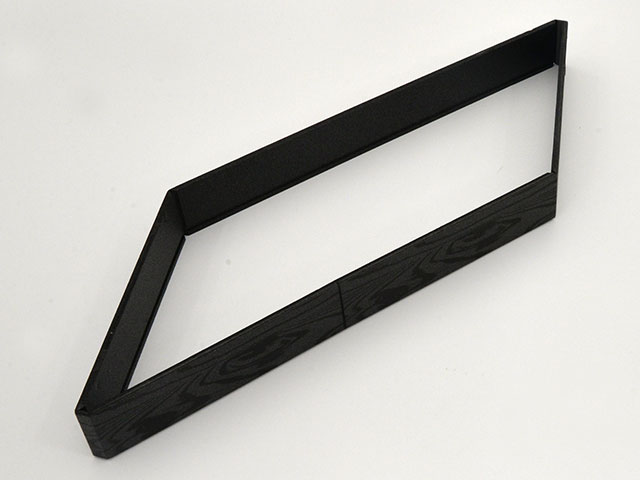 【400枚入/ケース】弁当容器 テイクアウト ワン折重 90×48(33) 黒焼杉 縁 使い捨て容器 アクタ 607618