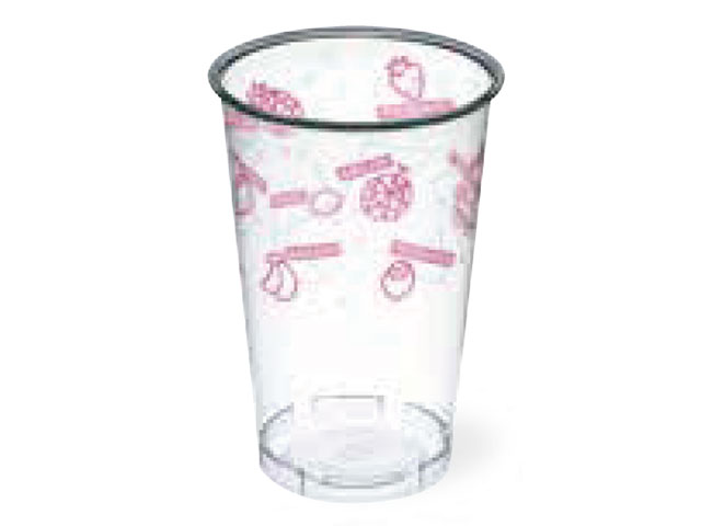 【1000枚入/ケース】 プラコップ PETカップ CP84-400G フルーツ 420ml プラスチックカップ 使い捨て 00615509 プロステ