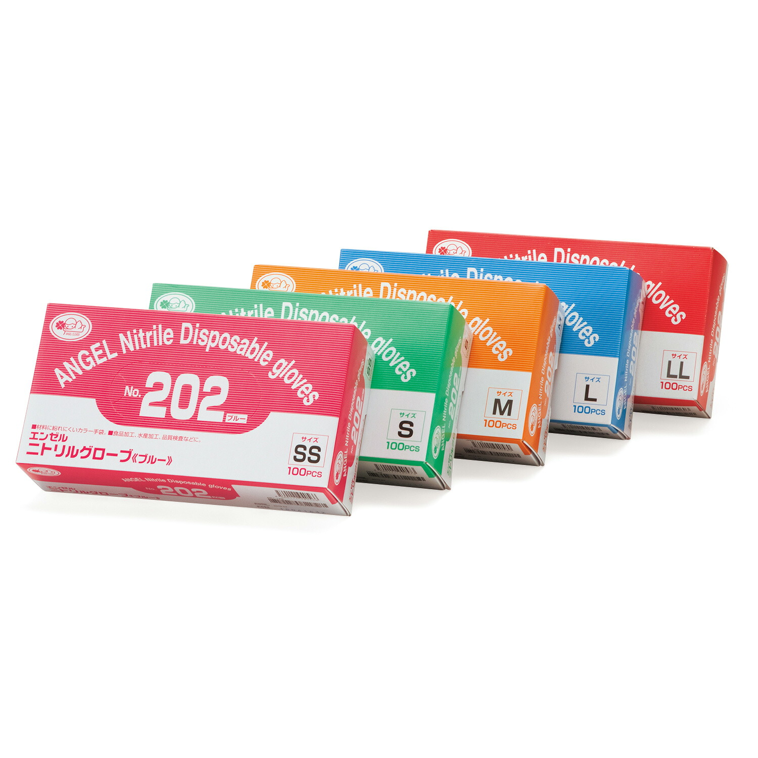 【100枚×20袋】 使い捨てニトリル手袋 No.202 ニトリルグローブ(粉付) ブルー LL サンフラワー 00340190 プロステ|プロステアウトレット