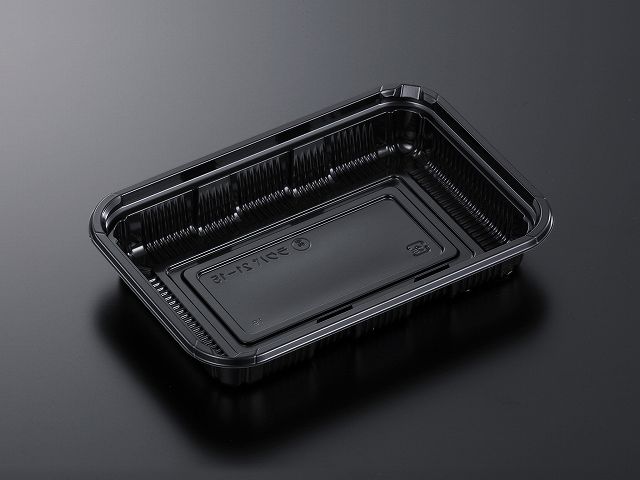 【800点】軽食容器 HS ラクパ 21-15 BK 身 中央化学 00297010