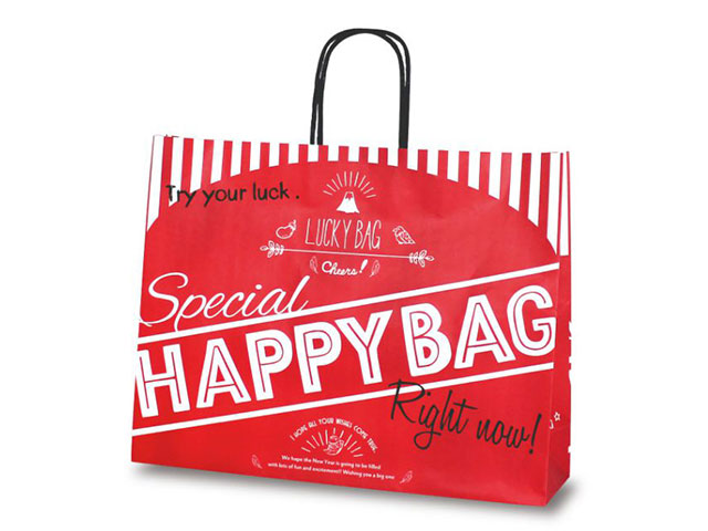 【200枚(50枚×4)】 紙袋 ベルベ 1535 T-Y HAPPY BAG プロステ
