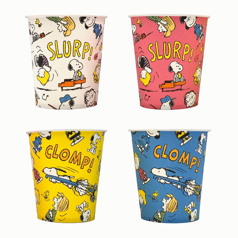 【80袋】スヌーピーRP ペーパーカップ 205ml 25個入 サンナップ 00363353
