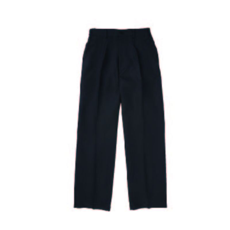 【40枚】黒パンツ サンユニフォーム 脇ゴムワンタックパンツ(ブラック)L 00748748 プロステ｜プロステアウトレット