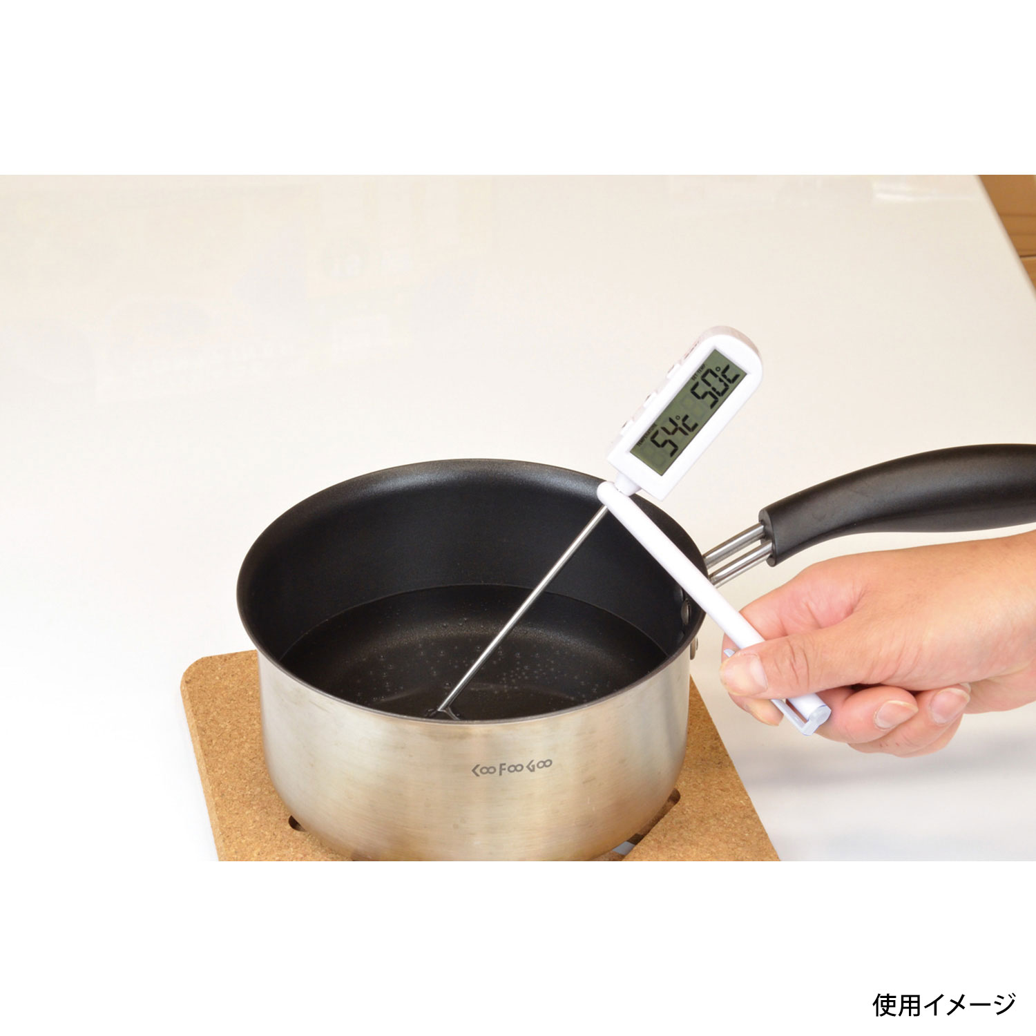 【120個】測HAKARIタイマー付デジタル温度計(ブラック)パール金属00376505