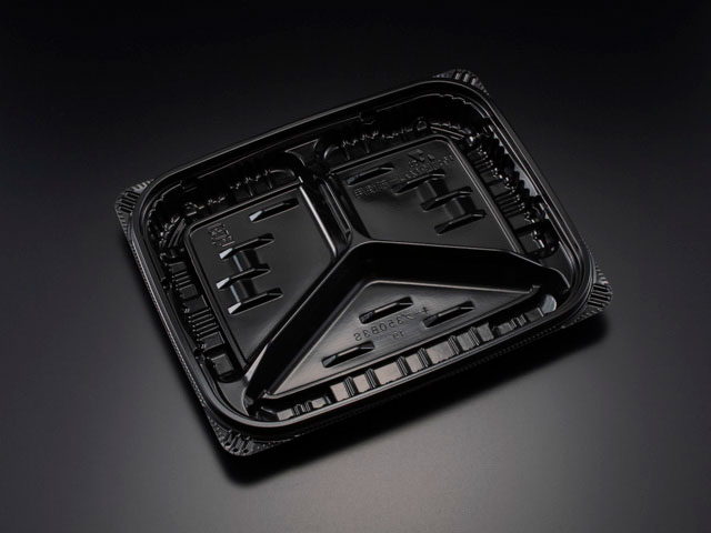 【900枚】バイオデリカ キープ350B3S K-黒 リスパック 業務用 業者 おかず 316289