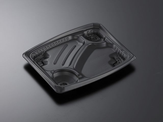 【300枚】中央化学 弁当容器 CTもり弁 24-20C BK身 弁当容器 CTﾓﾘﾍﾞﾝ24-20CBKﾐ CTもり弁 2420C BK身 4仕切 レンジ可 レンジ対応 00472718 プロステ