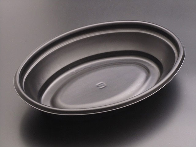 【600枚】ホットフォーマー PKディッシュ 240B 黒 業務用 業者 リスパック 使い捨て 589904|プロステアウトレット