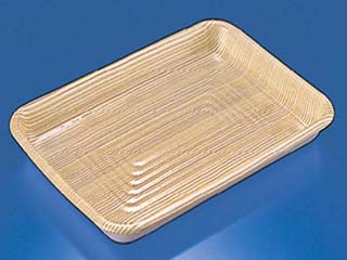 【400枚】GP560 1P50 木目 リスパック 食品トレー トレー 食品スーパー 使い捨て 00049018