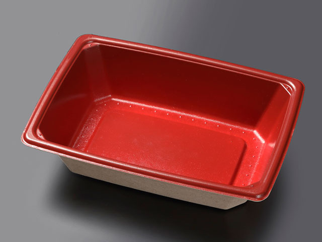 【400枚】KMPランチ-10 本体 レッド ケーピープラテック 丼容器 どんぶり 丼 00120746