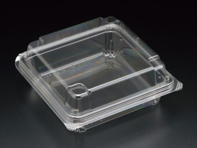 【1000枚】ユニコン LS-84-10 透明 スミ フードパック 弁当 お弁当 篏合 かちっと閉まる 00152950|プロステアウトレット