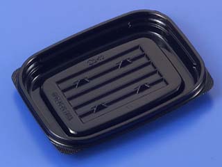 【1600枚】クリーンカップAPS260B浅 黒 リスパック 食品容器 使い捨て容器 容器 00189212