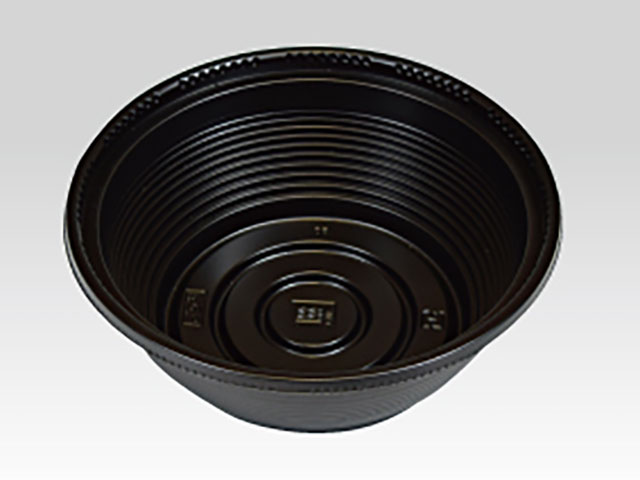 【800枚】耐熱 STm155-350黒 本体 北原産業 丼容器 どんぶり 丼 00253033