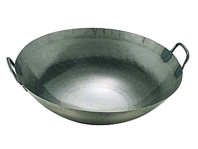【1個】鉄打出広東鍋(取手溶接)45cm 調理道具 キッチン道具 厨房道具 00260922 プロステ