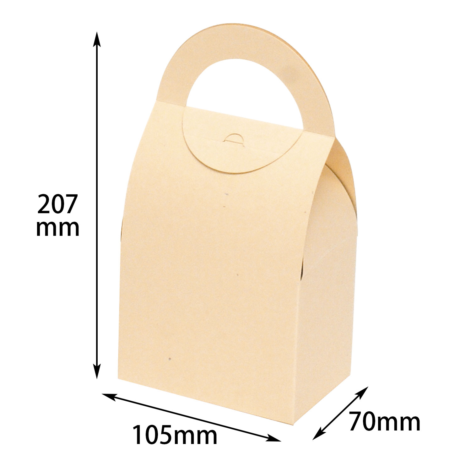 ハンディーラウンドBOX M ミルク ヤマニ 00274212