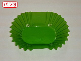 【50本】ラミケースOPP小判6号Dグリーン 500枚 セイコー お弁当用 フィルム カップ 00295323 プロステ