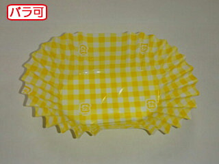 【50本】ラミケースOPP小判6号C柄イエロー 500枚 セイコー お弁当用 フィルム カップ 00295334 プロステ