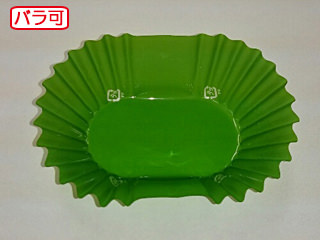 【50本】ラミケースOPP小判8号Dグリーン 500枚 セイコー お弁当用 フィルム カップ 00295335 プロステ