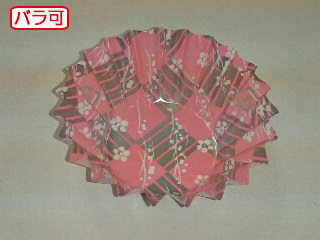 ラミケースOPP 6F 梅チェック柄 500枚 セイコー お弁当用 フィルム カップ 00295531