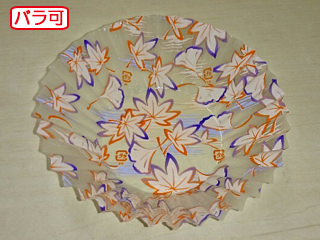 ラミケースOPP 12F 紅葉銀杏柄 500枚 セイコー お弁当用 フィルム カップ 00295605