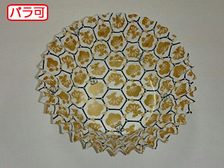 【50本】ラミケースOPP12F 黄金･亀甲柄 500枚 セイコー お弁当用 フィルム カップ 00295613 プロステ｜プロステアウトレット