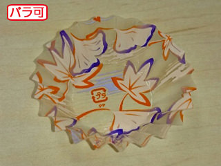 【100本】ラミケース OPP 5A 紅葉銀杏柄 500枚 セイコー お弁当用 フィルム カップ 00295620 プロステ|プロステアウトレット