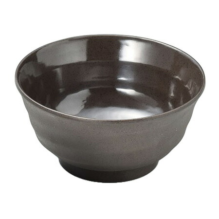 メラミン食器 M11-576 どんぶり(大) 茶 マイン 00381838